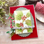 Papertrey Ink Love to Layer Beaded Trim Dies pti-1149 making spirits bright card