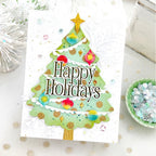 Papertrey Ink Love to Layer Christmas Tree Dies and Stencil Set ornaments