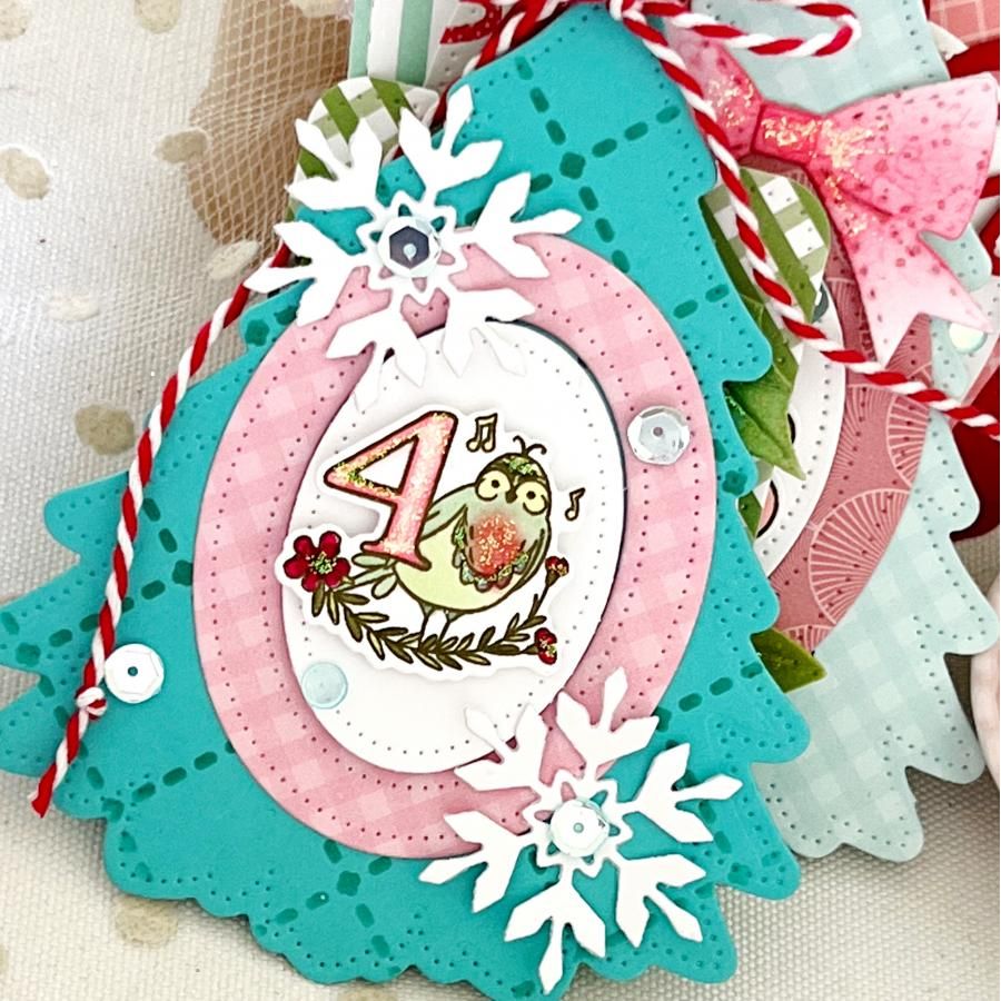 Papertrey Ink Love to Layer Christmas Tree Stencils - 0096 bird