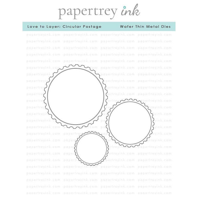 Papertrey Ink Love to Layer Circular Postage Dies pti-0828*