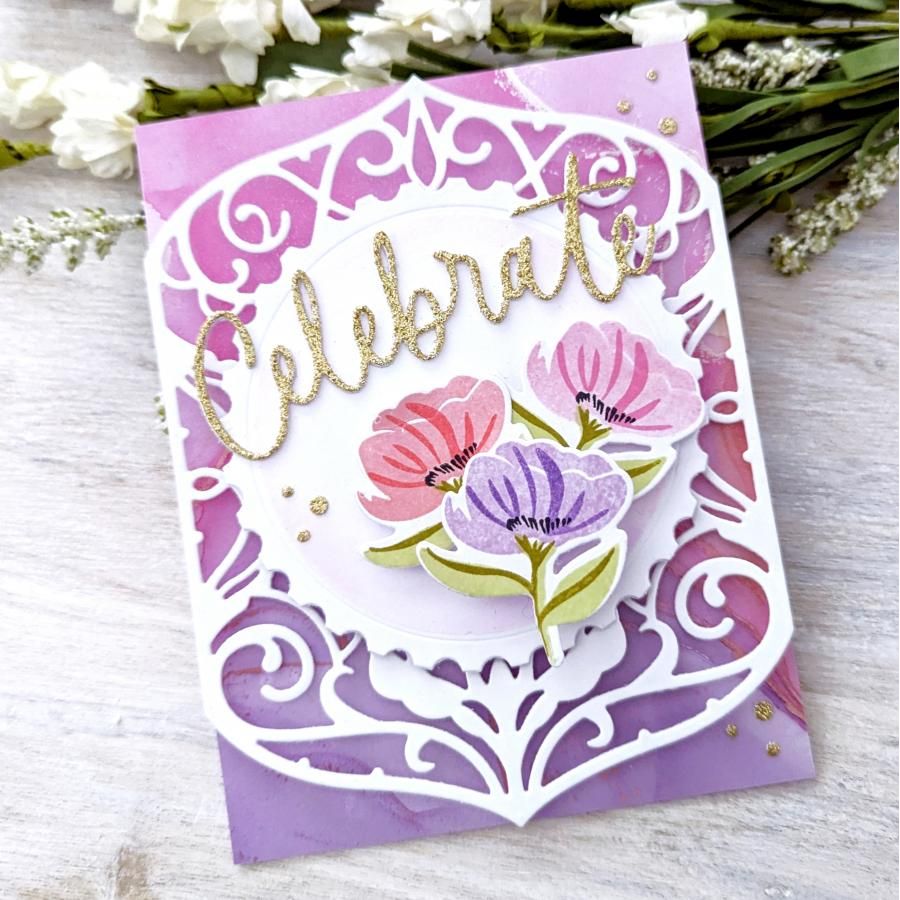 Papertrey Ink Love to Layer Circular Postage Dies pti-0828*