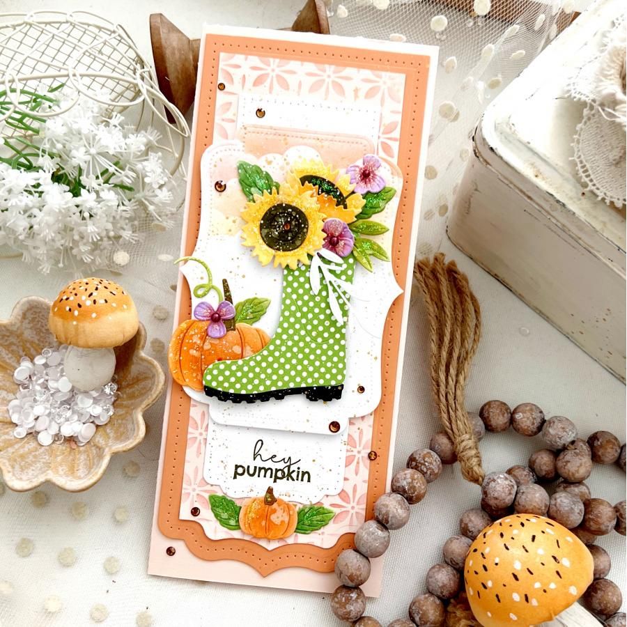 Papertrey Ink Love to Layer Elegant Points Dies pti-0993 boot