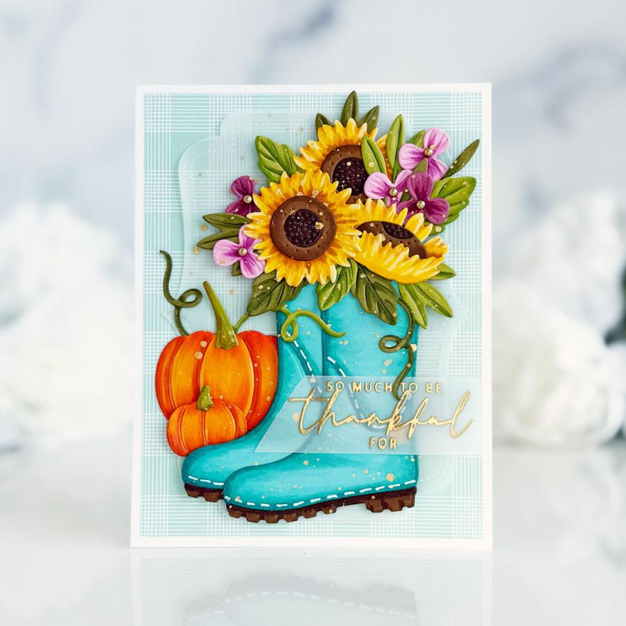 Papertrey Ink Love to Layer Elegant Points Dies pti-0993 thankful