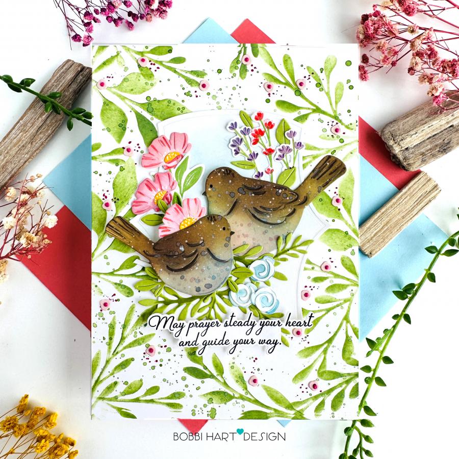 Papertrey Ink Love to Layer Making a Point Dies pti-1076 greenery