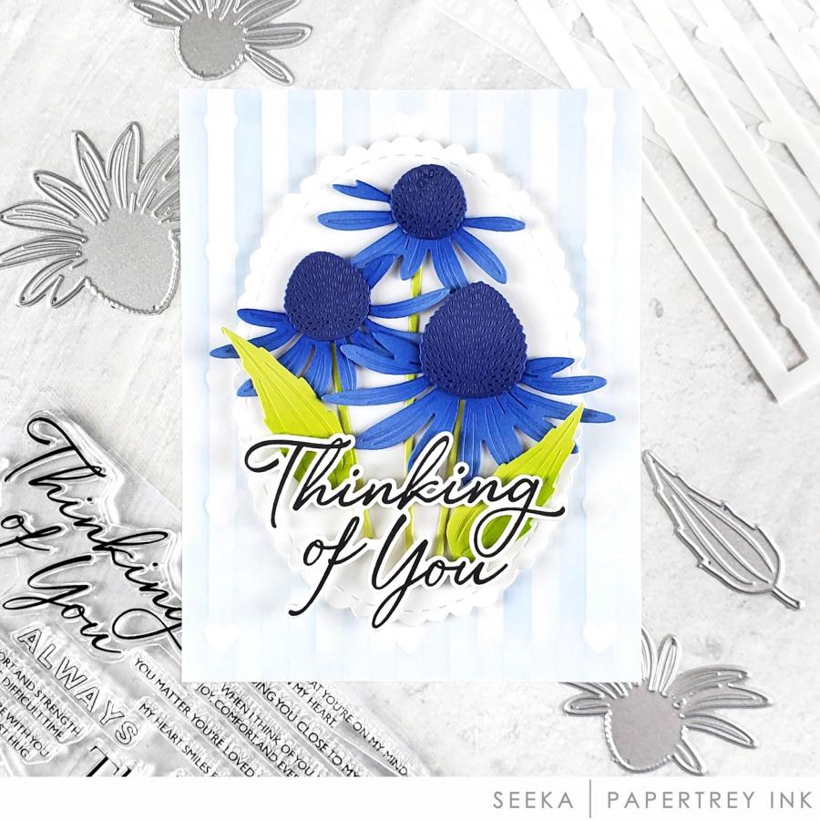 Papertrey Ink Love to Layer Playful Scallops Dies pti-0966 blue