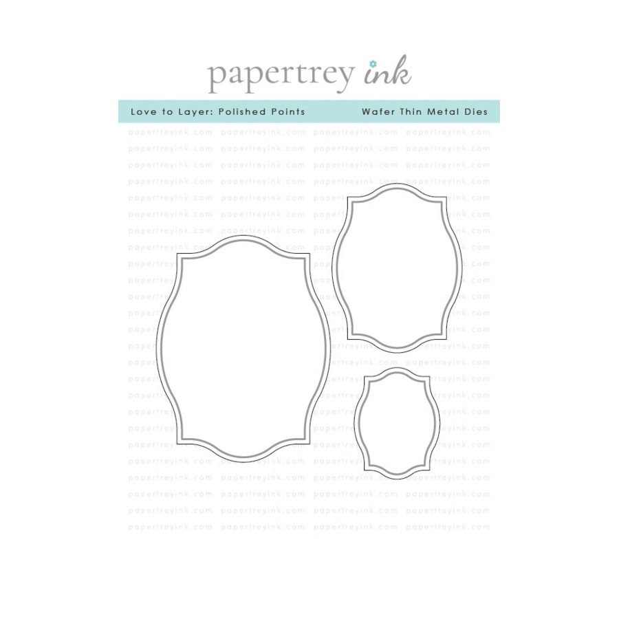 Papertrey Ink Love to Layer Polished Points Dies pti-1054