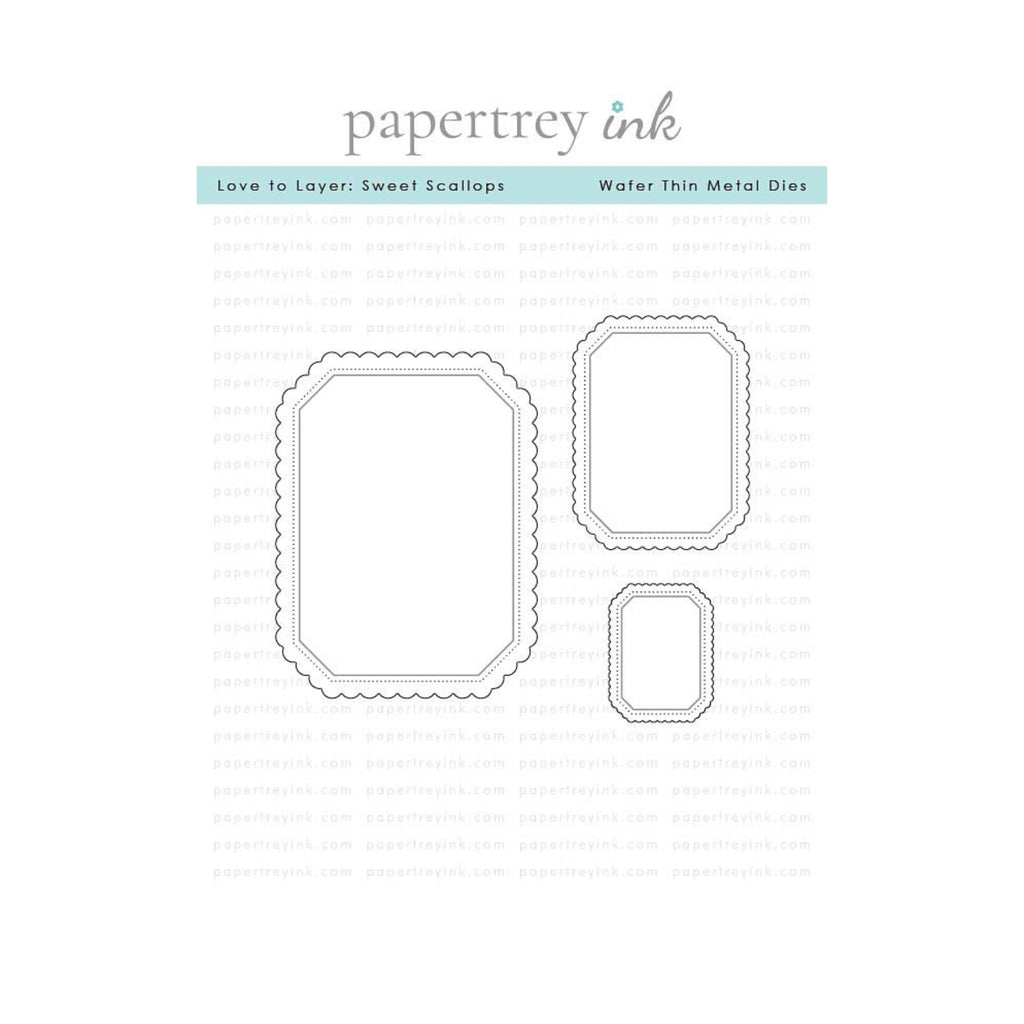 Papertrey Ink Love to Layer Sweet Scallops Dies pti-1127