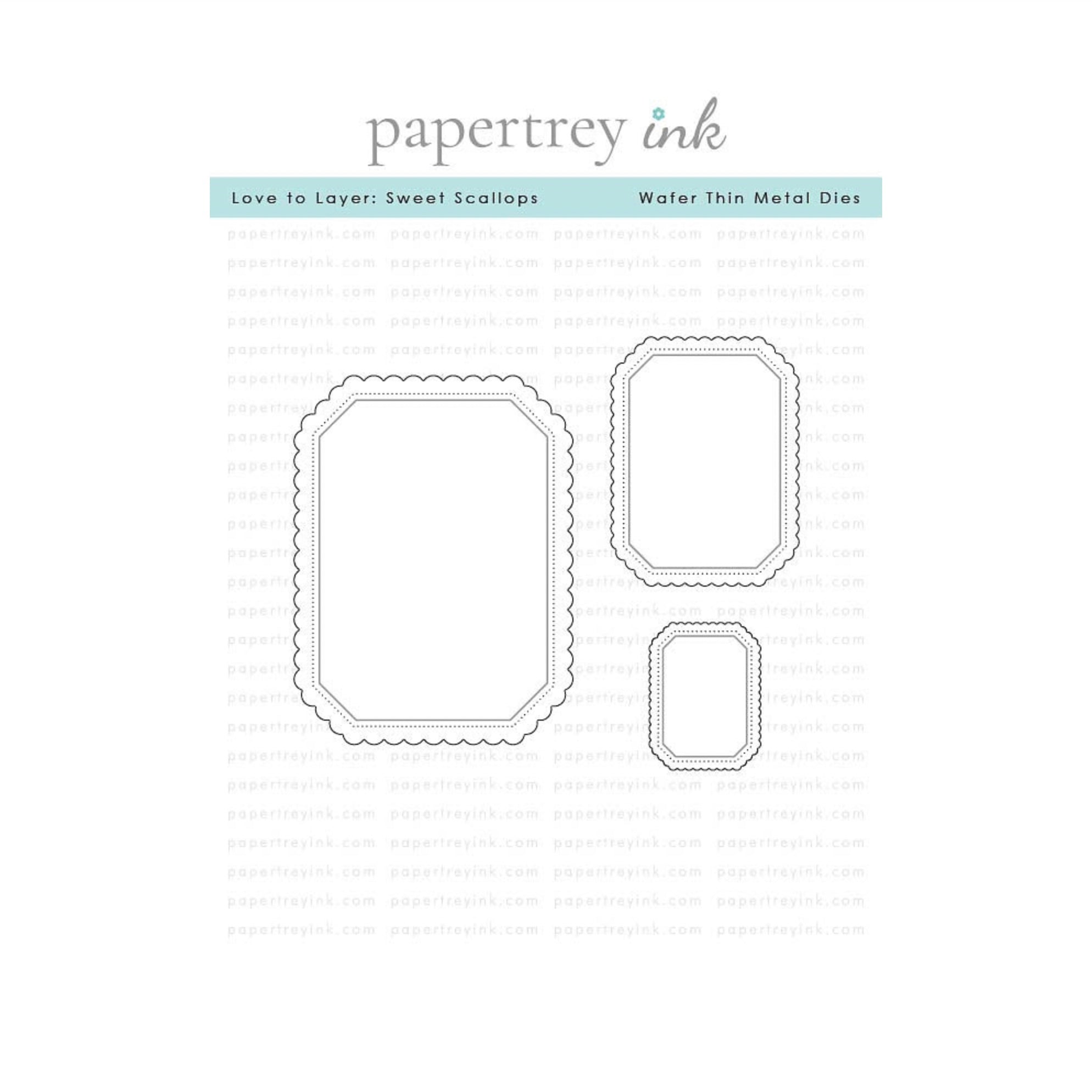 Papertrey Ink Love to Layer Sweet Scallops Dies pti-1127
