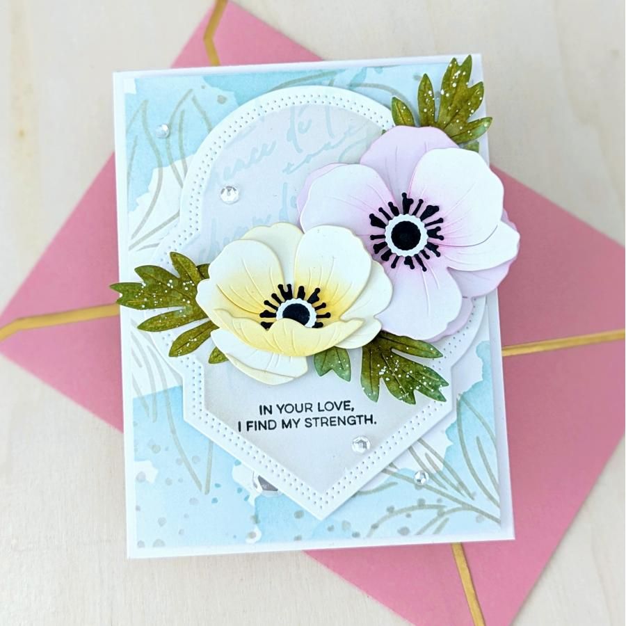 Papertrey Ink Love to Layer To a Point Dies pti-0931 strength