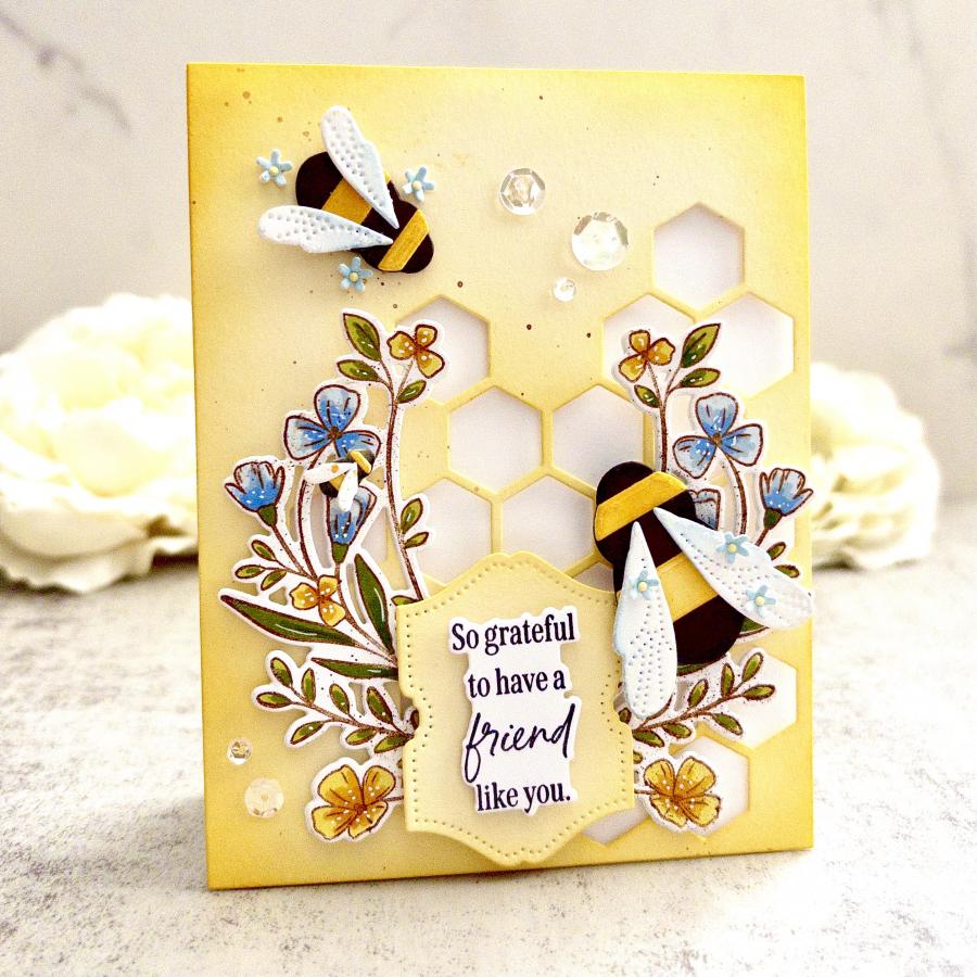 Papertrey Ink Love to Layer Top Notch Dies pti-1089 great friend