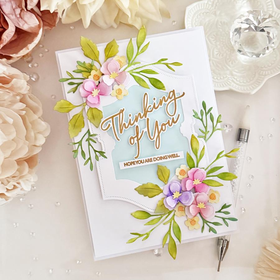 Papertrey Ink Love to Layer Top Notch Dies pti-1089 thinking of you
