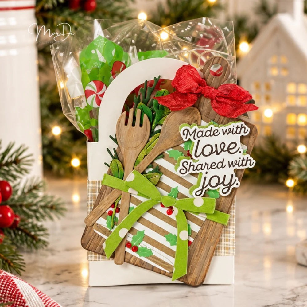 Papertrey Ink Made with Love Sentiments Clear Stamp and Die Set made with love bag tag