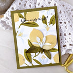 Papertrey Ink Main Squeeze Clear Stamp and Die Set white flowers