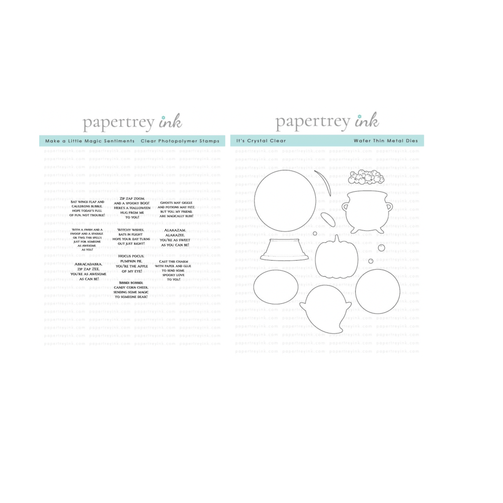 Papertrey Ink Make A Little Magic and It's Crystal Clear Clear Stamp and Die Set