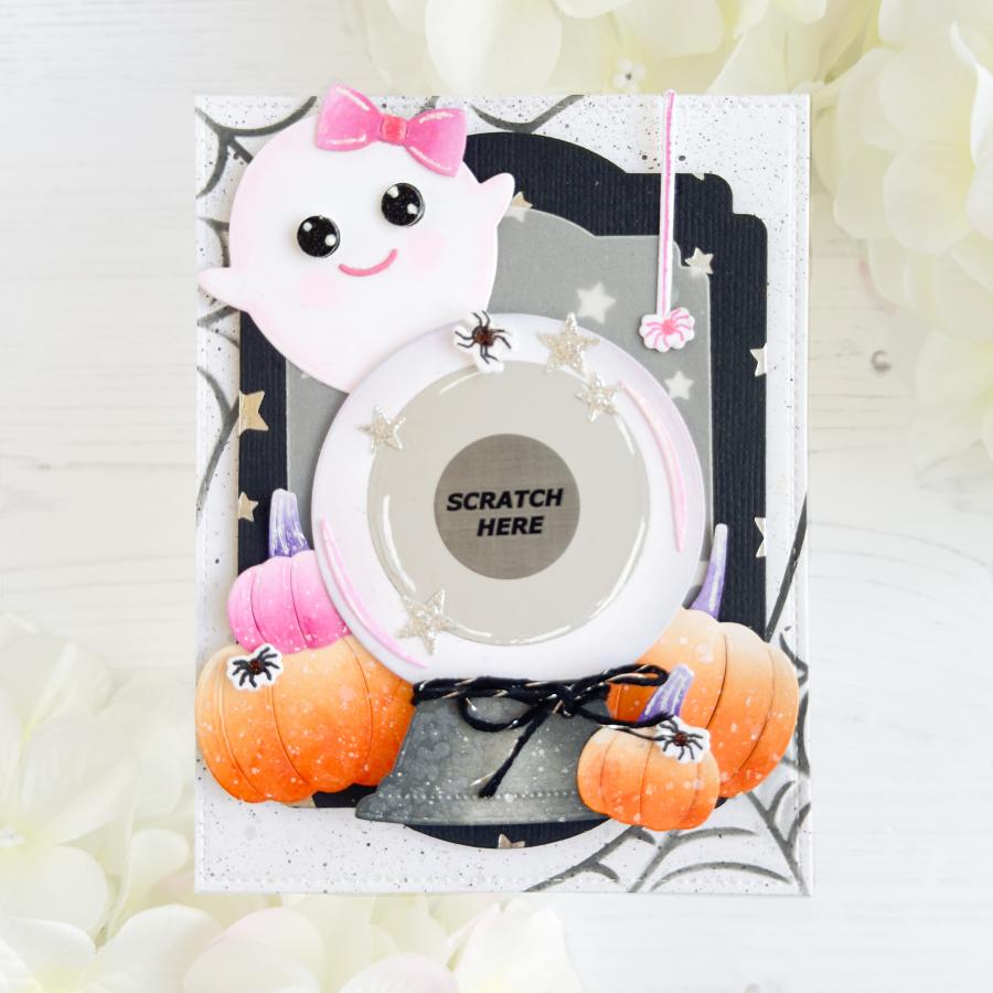 Papertrey Ink Make A Little Magic and It's Crystal Clear Clear Stamp and Die Set ghost