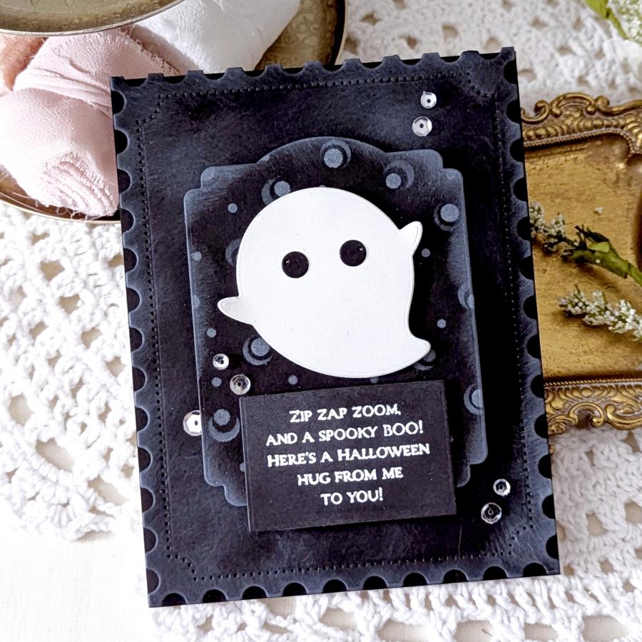Papertrey Ink Make A Little Magic and It's Crystal Clear Clear Stamp and Die Set scary