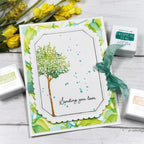 Papertrey Ink Meadow View Clear Stamp and Die Set sending you love car