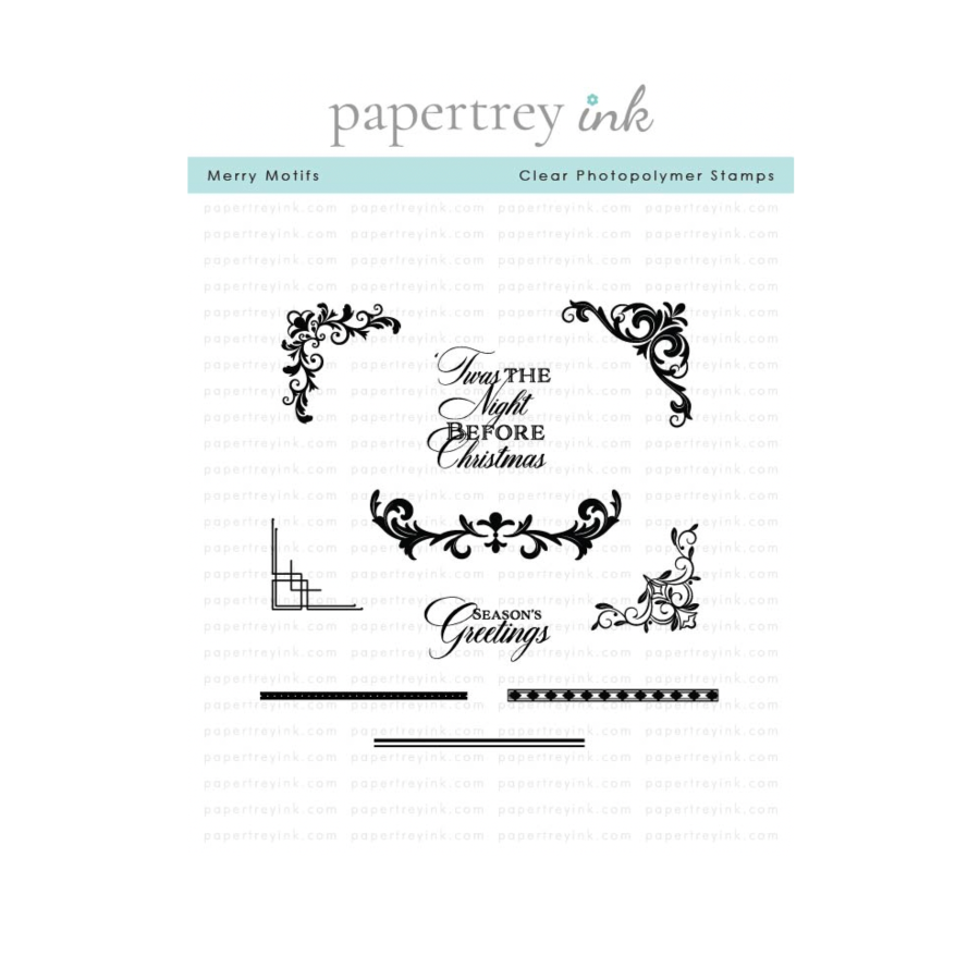Papertrey Ink Merry Motifs Clear Stamps 1667