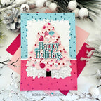 Papertrey Ink Merry Motifs Hot Foil Plate ptif-0043 happy holidays