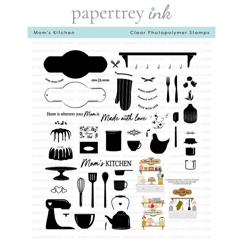 Papertrey Ink Mom's Kitchen Clear Stamp and Die Set product image 1