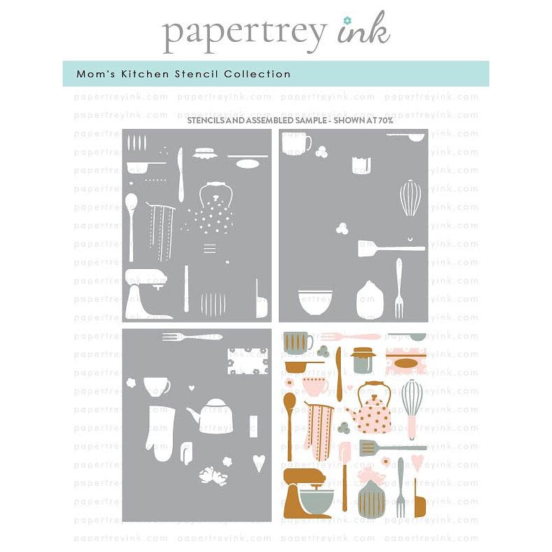 Papertrey Ink Mom's Kitchen Stencils 0085