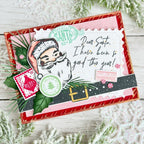 Papertrey Ink North Pole Mail Candy Cane Frame Post Card Dies pti-0847 peppermints