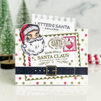 Papertrey Ink North Pole Mail Candy Cane Frame Post Card Dies pti-0847 polka dots
