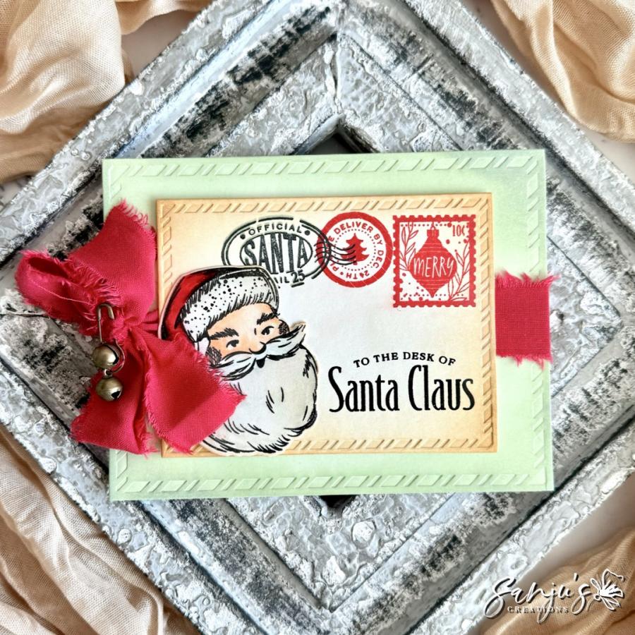 Papertrey Ink North Pole Mail Clear Stamp and Die Set postage