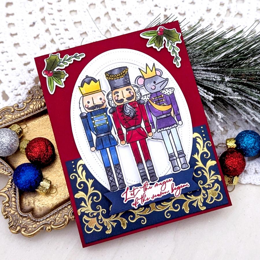 Papertrey Ink Nutcracker Magic Clear Stamps 1664 mouse king