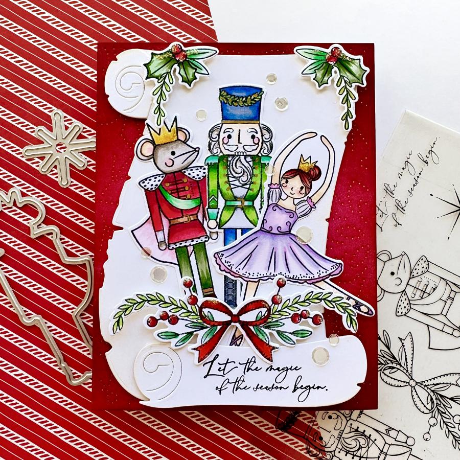 Papertrey Ink Nutcracker Magic Dies pti-0999 dancing