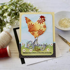 Papertrey Ink Papertrey Ink Country Rooster Die and Stencil Set spring