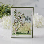 Papertrey Ink Peaceful Meadow Clear Stamp and Die Set birds