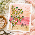 Papertrey Ink Peaceful Meadow Clear Stamp and Die Set with sympathy