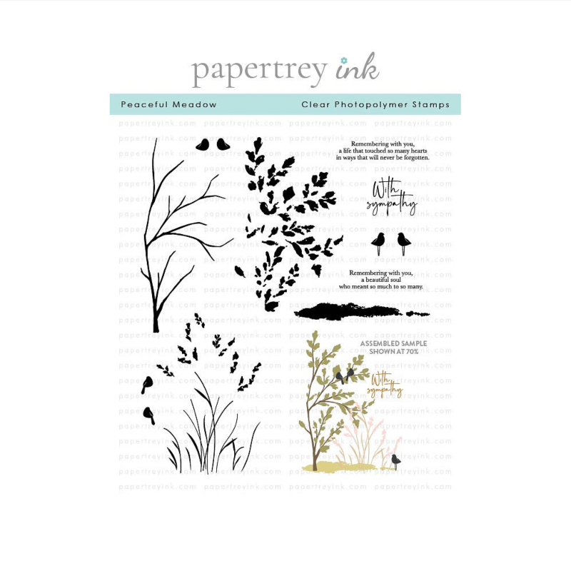 Papertrey Ink Peaceful Meadow Clear Stamps 1697