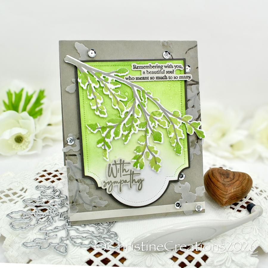 Papertrey Ink Peaceful Meadow Dies pti- 1079 green