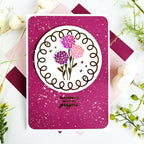 Papertrey Ink Perfectly Coiled Circle Hot Foil Plate ptif-0033 prayers