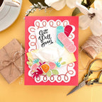 Papertrey Ink Perfectly Coiled Rectangle Hot Foil Plate ptif-0034 bandages