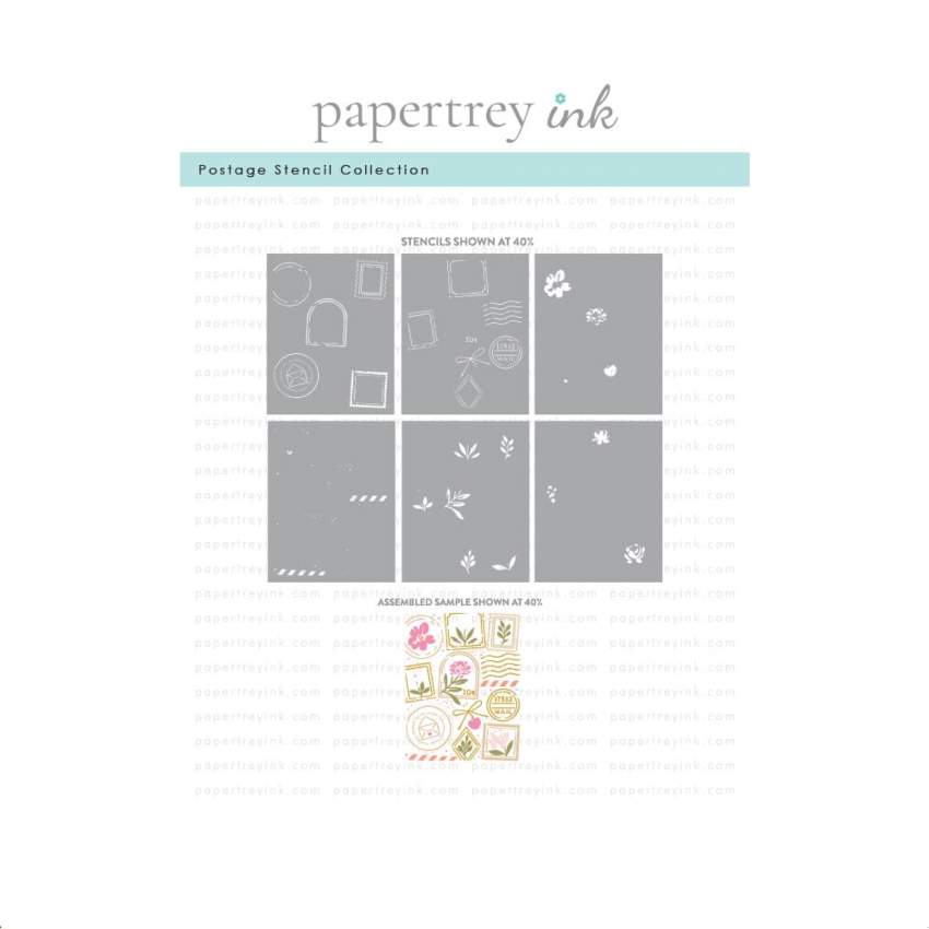 Papertrey Ink Postage Stencils - 0108