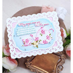 Papertrey Ink Praying for You Sentiments II Clear Stamps 1694 flowered teapot