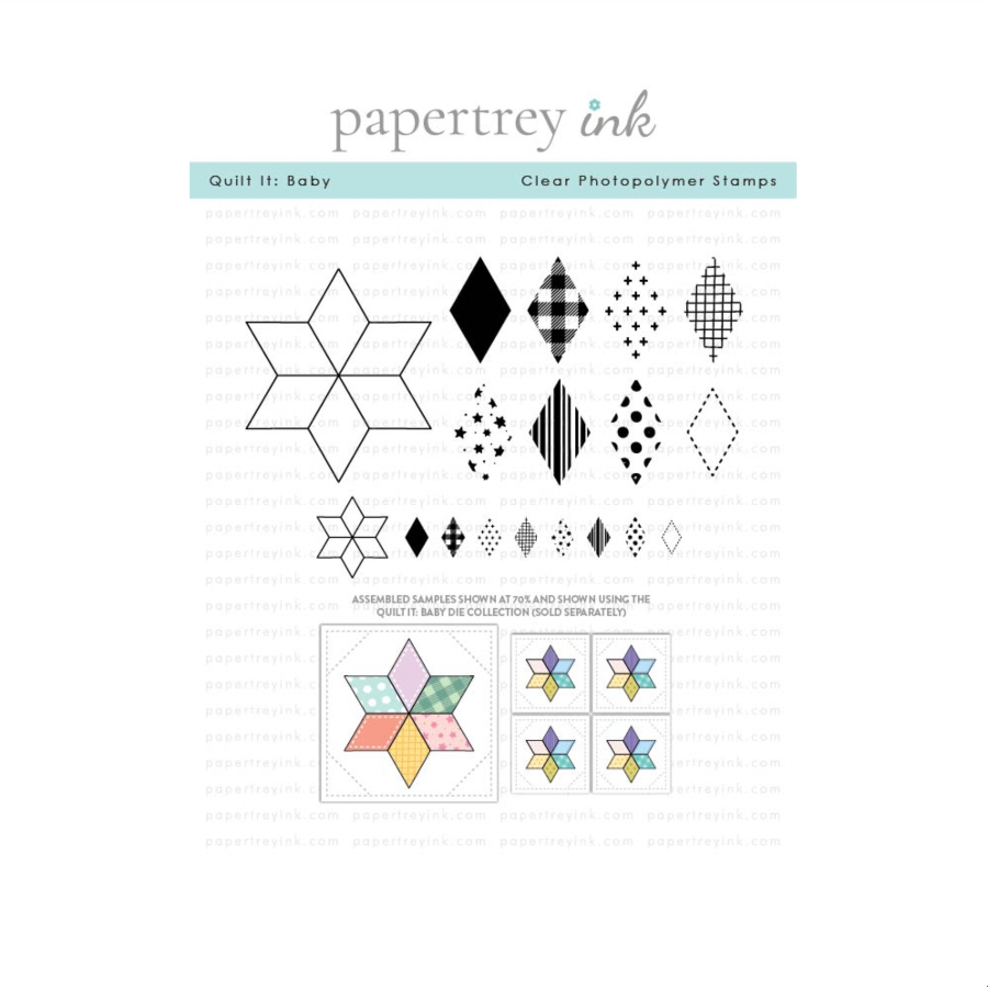 Papertrey Ink Quilt It Baby Clear Stamps 1705