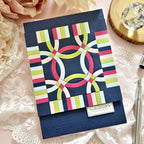 Papertrey Ink Quilt It Wedding Ring Clear Stamp and Die Set handmade with love card