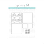 Papertrey Ink Quilt It Wedding Ring Clear Stamp and Die Set product image 2