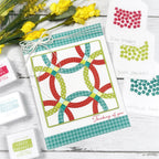 Papertrey Ink Quilt It Wedding Ring Dies pti-1120 thinking of you card