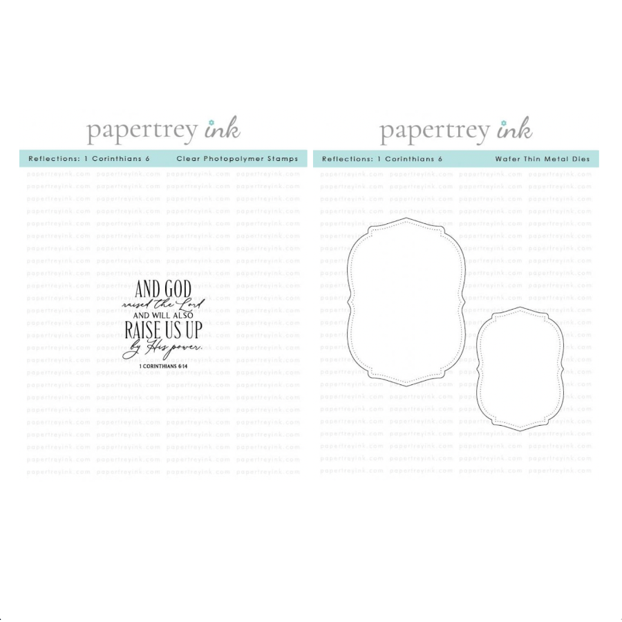 Papertrey Ink Reflections 1 Corinthians 6 Clear Stamp and Die Set