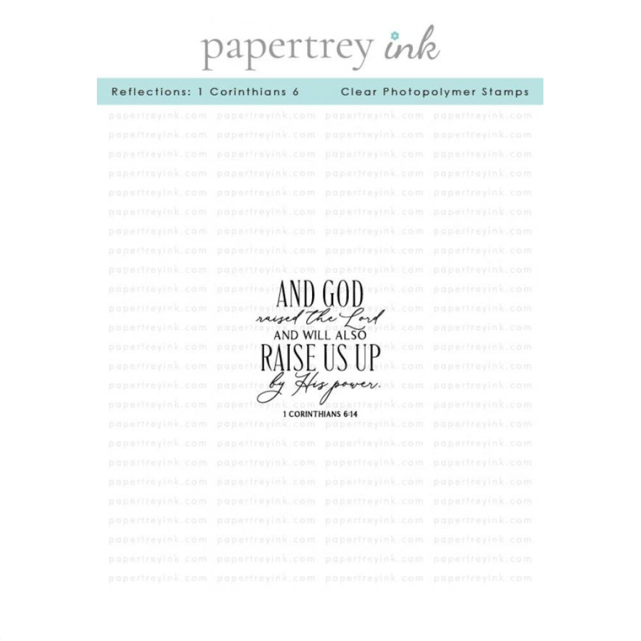 Papertrey Ink Reflections 1 Corinthians 6 Clear Stamp and Die Set image 1