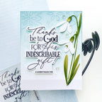 Papertrey Ink Reflections 2 Corinthians Dies pti-1006 flowers