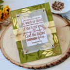 Papertrey Ink Reflections August Clear Stamp 1600 green and yellow