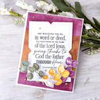 Papertrey Ink Reflections August Clear Stamp 1600 leaves