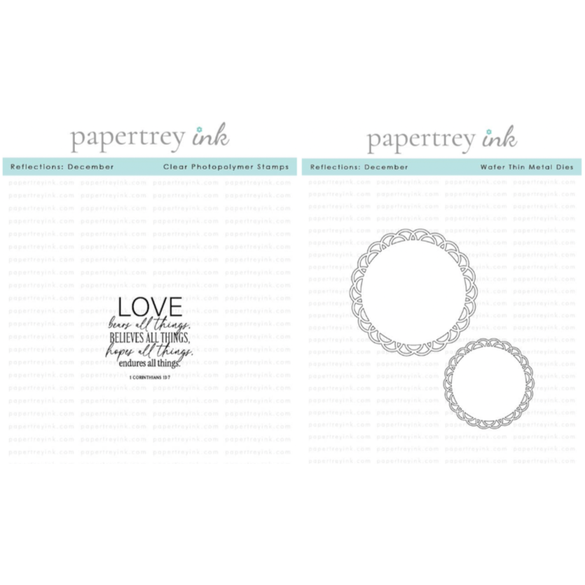 Papertrey Ink Reflections December Clear Stamp and Die Set