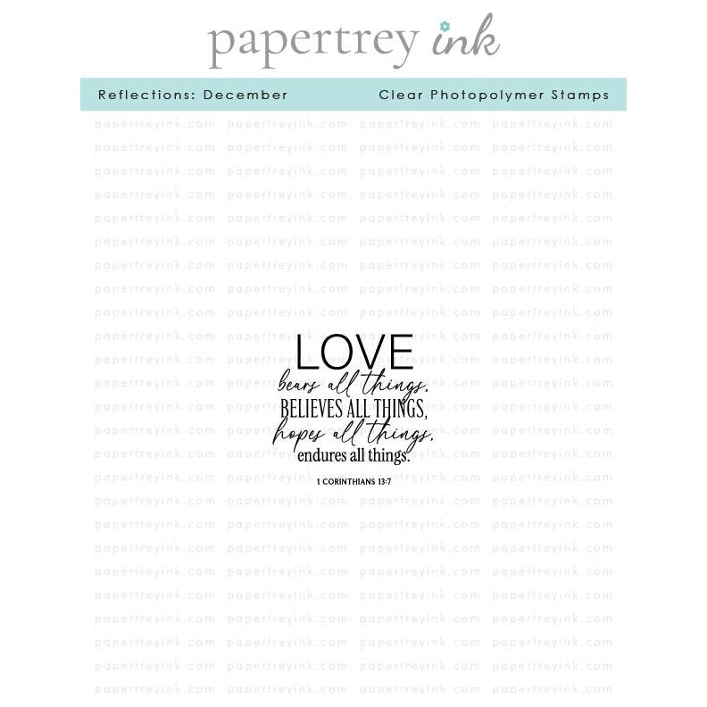 Papertrey Ink Reflections December Clear Stamps 1622